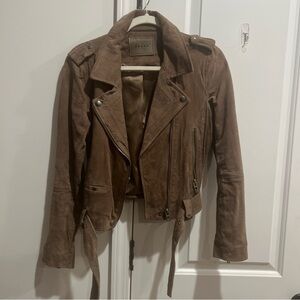 Blank NYC Brown Suede Leather Jacket